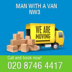 NW3 2 men and van Swiss Cottage
